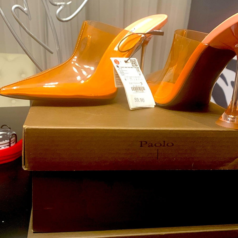 A clear heel by Zara size 11